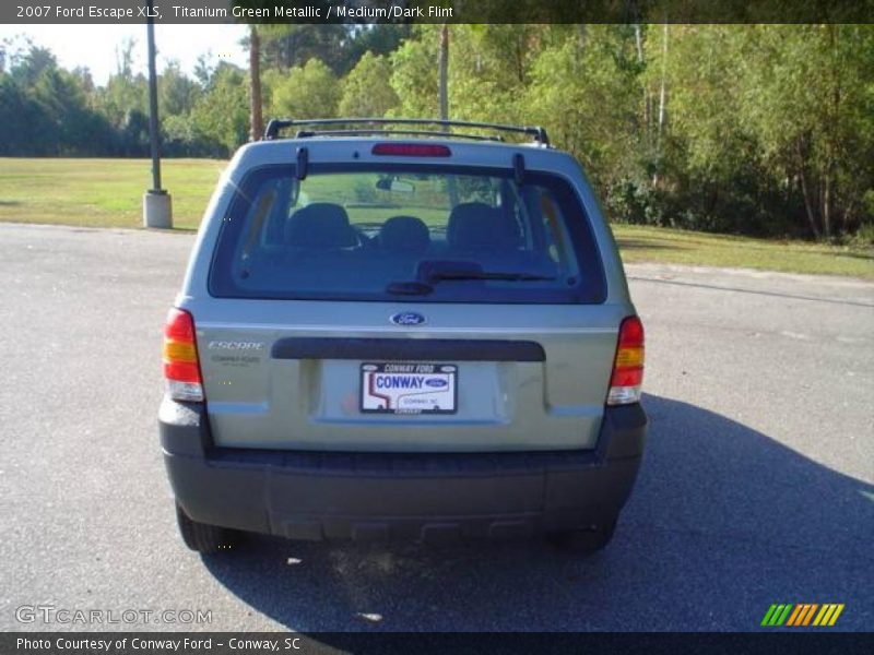 Titanium Green Metallic / Medium/Dark Flint 2007 Ford Escape XLS