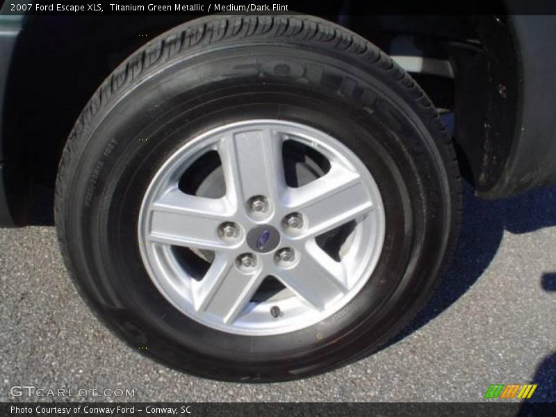 Titanium Green Metallic / Medium/Dark Flint 2007 Ford Escape XLS