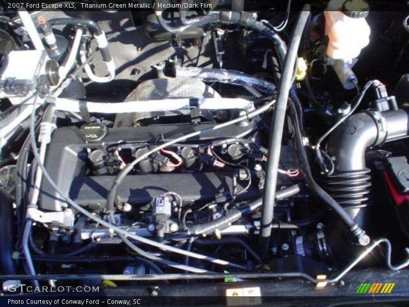 Titanium Green Metallic / Medium/Dark Flint 2007 Ford Escape XLS