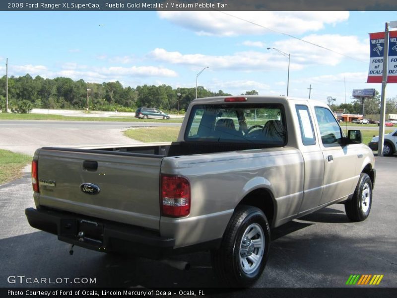 Pueblo Gold Metallic / Medium Pebble Tan 2008 Ford Ranger XL SuperCab