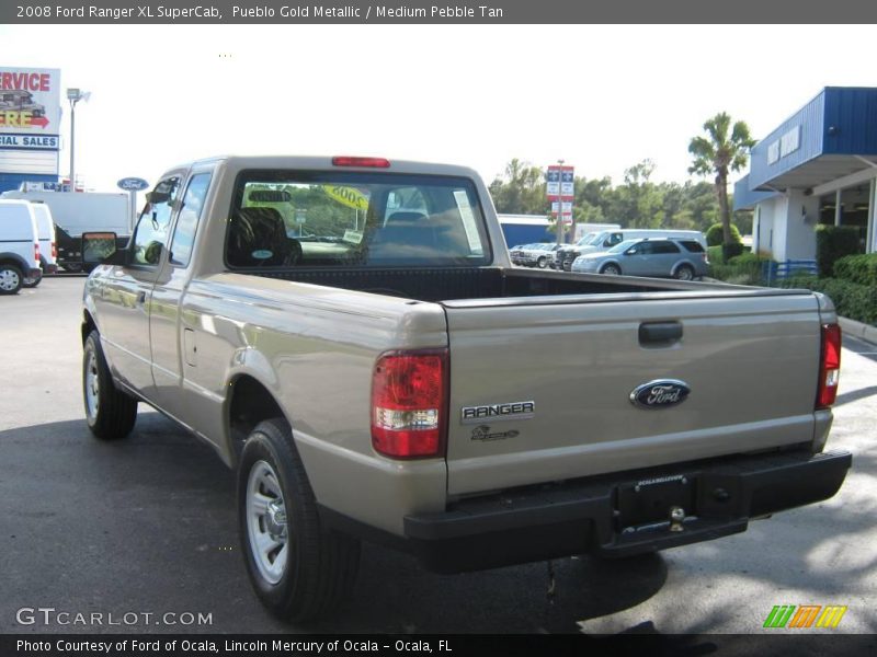 Pueblo Gold Metallic / Medium Pebble Tan 2008 Ford Ranger XL SuperCab