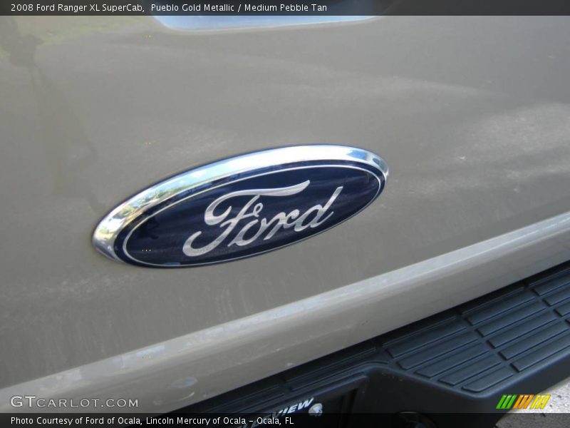 Pueblo Gold Metallic / Medium Pebble Tan 2008 Ford Ranger XL SuperCab