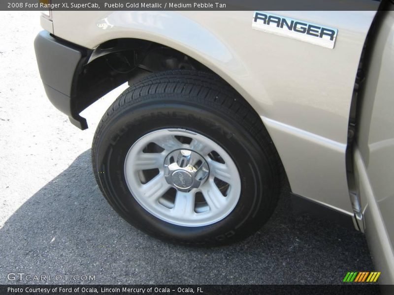 Pueblo Gold Metallic / Medium Pebble Tan 2008 Ford Ranger XL SuperCab
