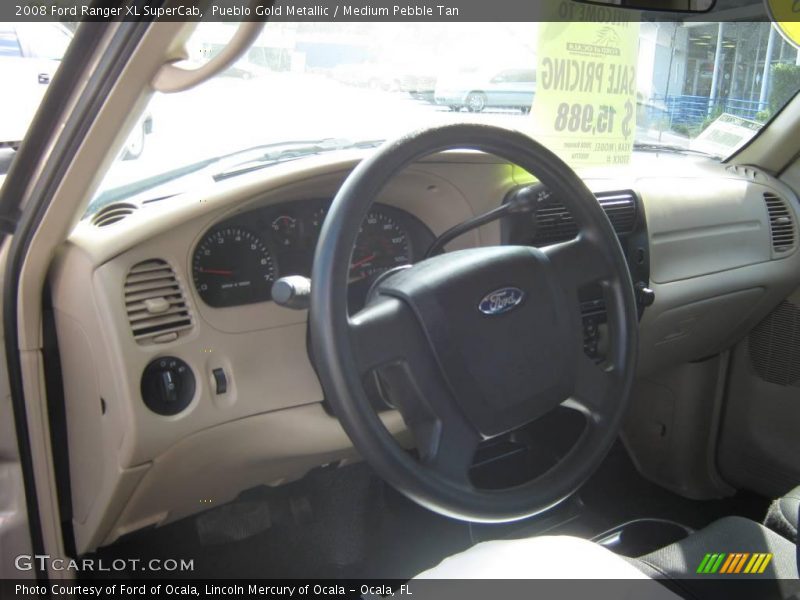 Pueblo Gold Metallic / Medium Pebble Tan 2008 Ford Ranger XL SuperCab