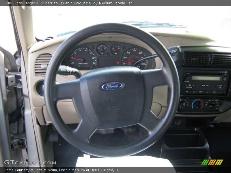 Pueblo Gold Metallic / Medium Pebble Tan 2008 Ford Ranger XL SuperCab