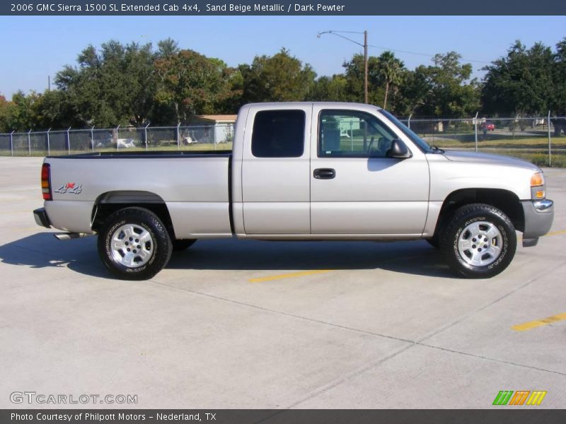 Sand Beige Metallic / Dark Pewter 2006 GMC Sierra 1500 SL Extended Cab 4x4