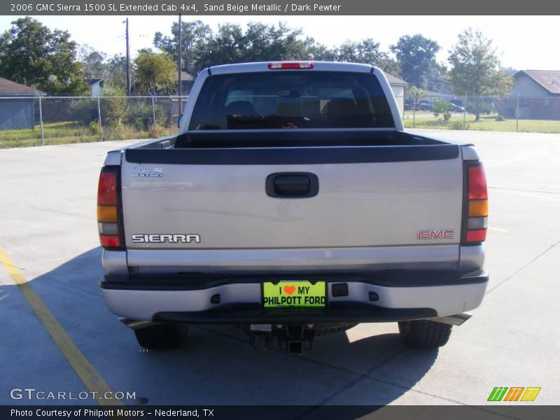 Sand Beige Metallic / Dark Pewter 2006 GMC Sierra 1500 SL Extended Cab 4x4