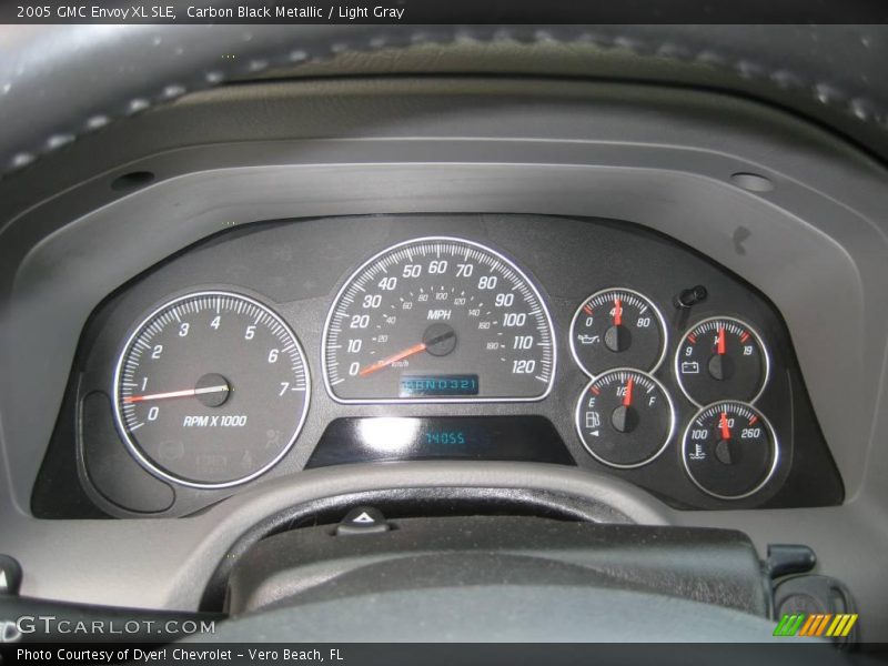 Carbon Black Metallic / Light Gray 2005 GMC Envoy XL SLE