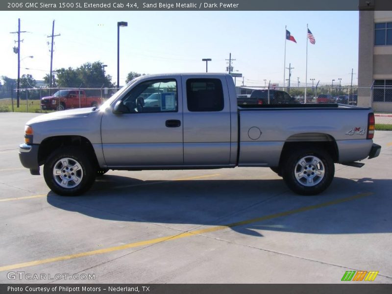 Sand Beige Metallic / Dark Pewter 2006 GMC Sierra 1500 SL Extended Cab 4x4