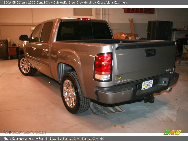 Steel Gray Metallic / Cocoa/Light Cashmere 2009 GMC Sierra 1500 Denali Crew Cab AWD