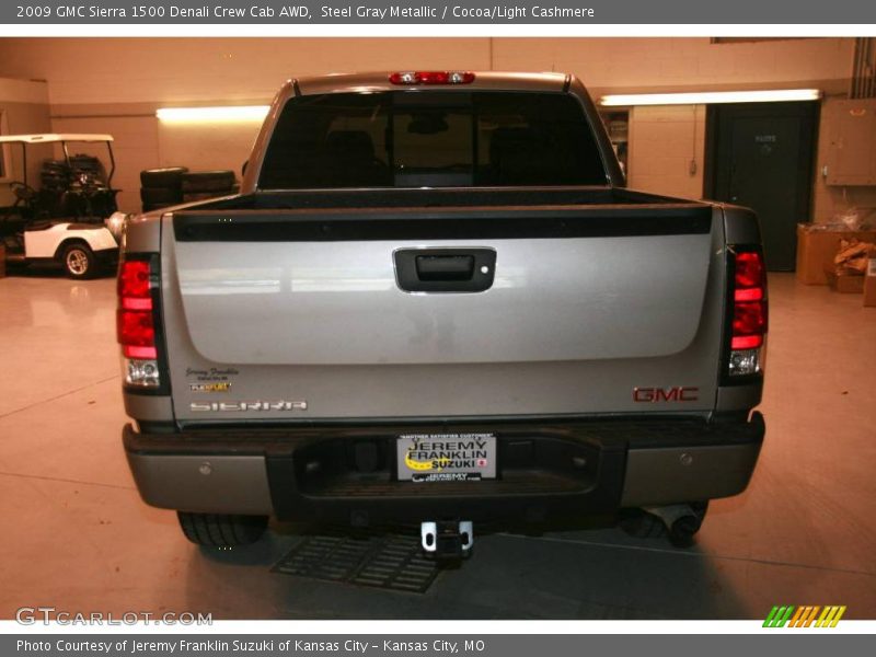Steel Gray Metallic / Cocoa/Light Cashmere 2009 GMC Sierra 1500 Denali Crew Cab AWD