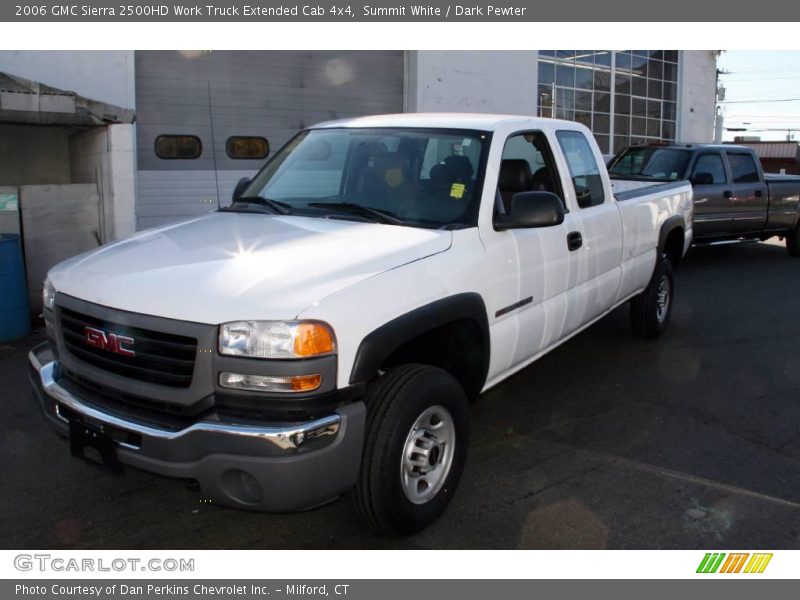 Summit White / Dark Pewter 2006 GMC Sierra 2500HD Work Truck Extended Cab 4x4