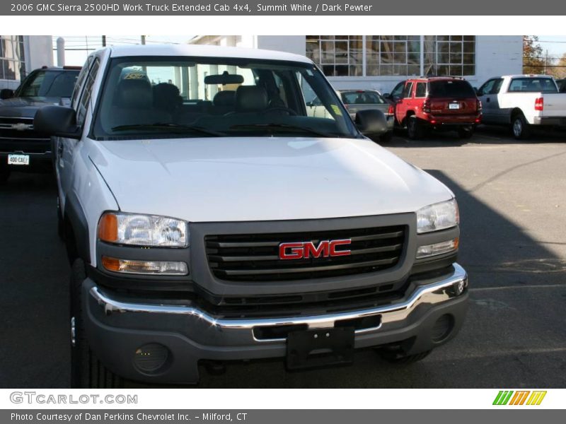 Summit White / Dark Pewter 2006 GMC Sierra 2500HD Work Truck Extended Cab 4x4