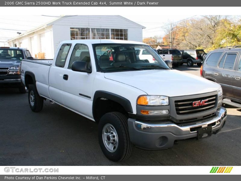 Summit White / Dark Pewter 2006 GMC Sierra 2500HD Work Truck Extended Cab 4x4
