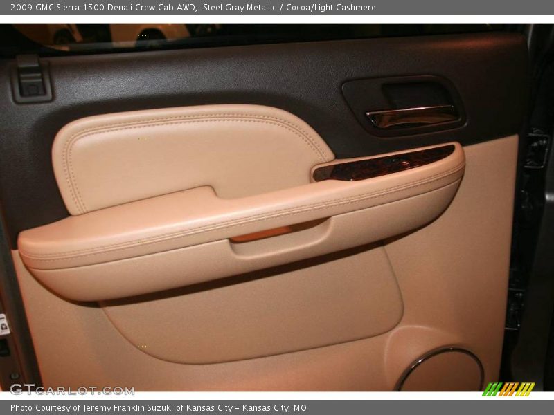 Steel Gray Metallic / Cocoa/Light Cashmere 2009 GMC Sierra 1500 Denali Crew Cab AWD