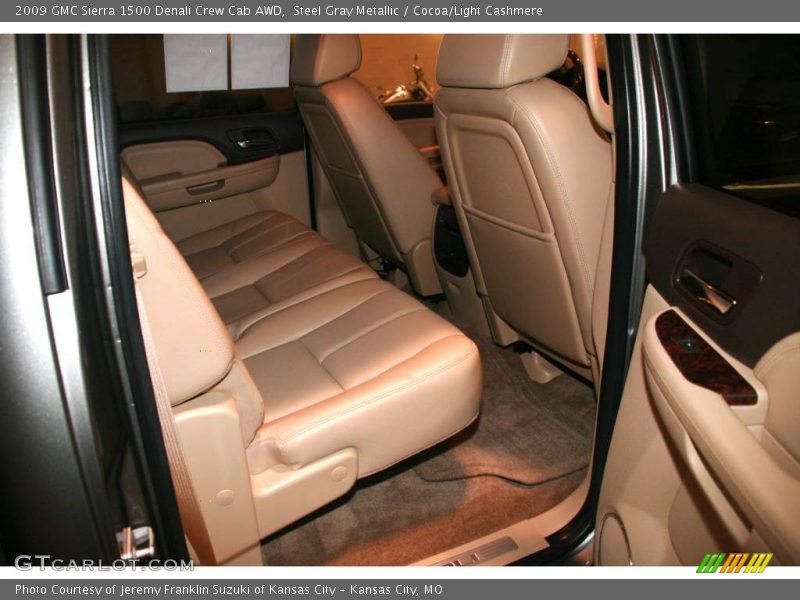 Steel Gray Metallic / Cocoa/Light Cashmere 2009 GMC Sierra 1500 Denali Crew Cab AWD