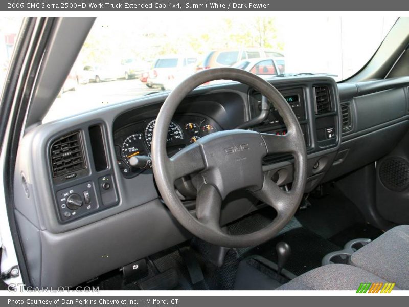 Summit White / Dark Pewter 2006 GMC Sierra 2500HD Work Truck Extended Cab 4x4