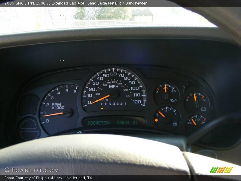 Sand Beige Metallic / Dark Pewter 2006 GMC Sierra 1500 SL Extended Cab 4x4