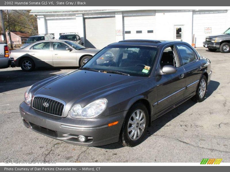 Slate Gray / Black 2002 Hyundai Sonata GLS V6