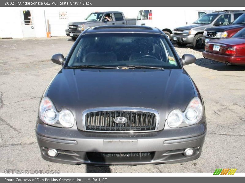 Slate Gray / Black 2002 Hyundai Sonata GLS V6