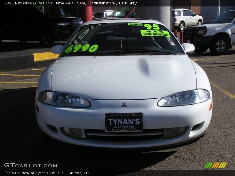 Northstar White / Dark Gray 1995 Mitsubishi Eclipse GSX Turbo AWD Coupe