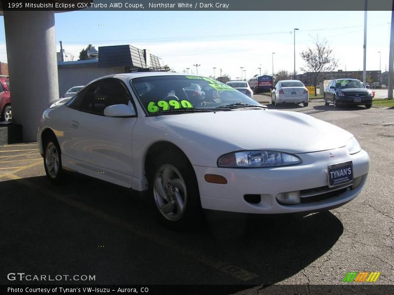 Northstar White / Dark Gray 1995 Mitsubishi Eclipse GSX Turbo AWD Coupe