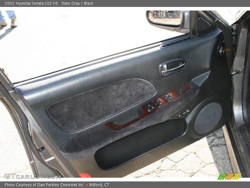 Slate Gray / Black 2002 Hyundai Sonata GLS V6