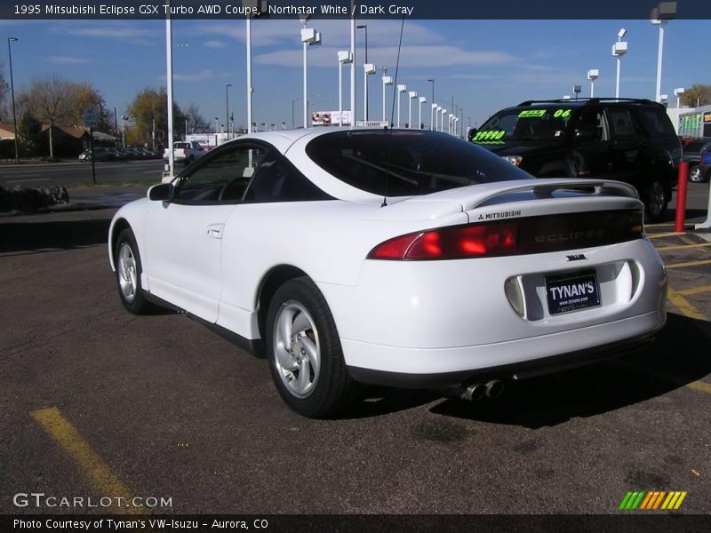 Northstar White / Dark Gray 1995 Mitsubishi Eclipse GSX Turbo AWD Coupe