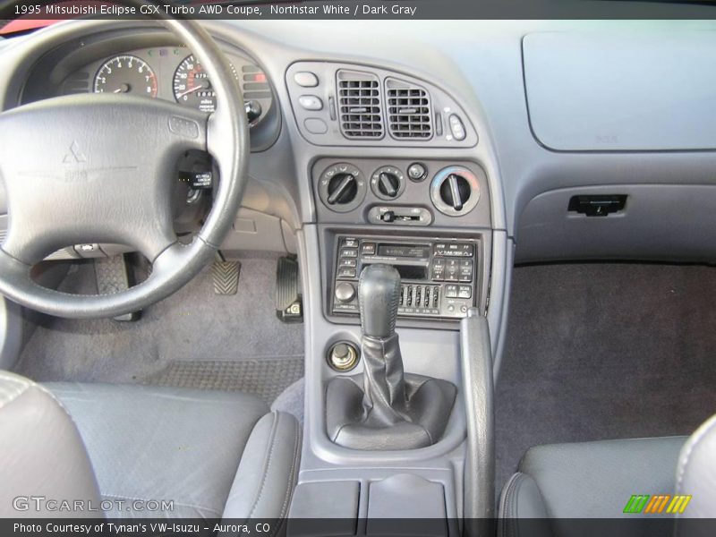 Northstar White / Dark Gray 1995 Mitsubishi Eclipse GSX Turbo AWD Coupe