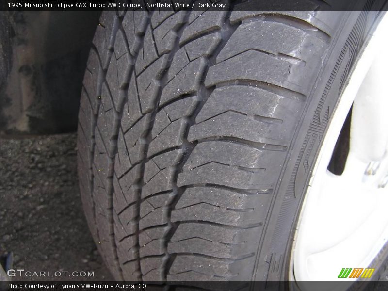 Northstar White / Dark Gray 1995 Mitsubishi Eclipse GSX Turbo AWD Coupe
