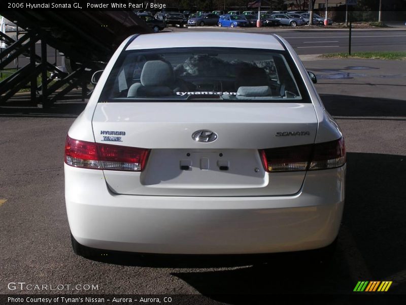 Powder White Pearl / Beige 2006 Hyundai Sonata GL