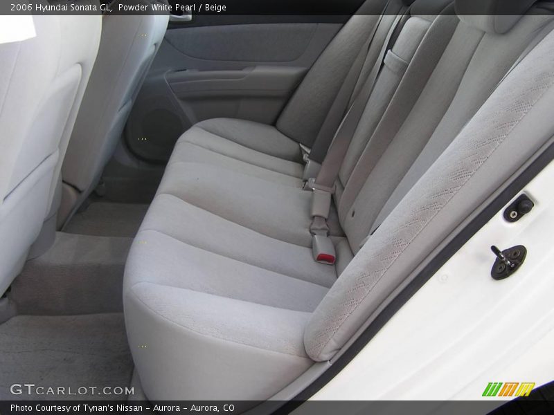Powder White Pearl / Beige 2006 Hyundai Sonata GL