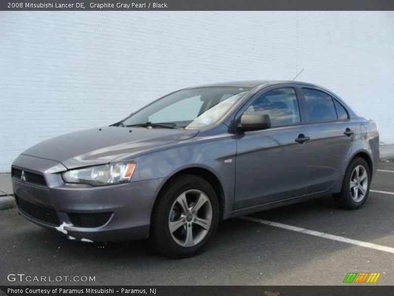 Graphite Gray Pearl / Black 2008 Mitsubishi Lancer DE