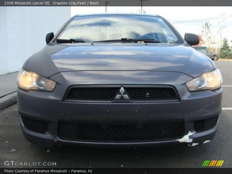 Graphite Gray Pearl / Black 2008 Mitsubishi Lancer DE