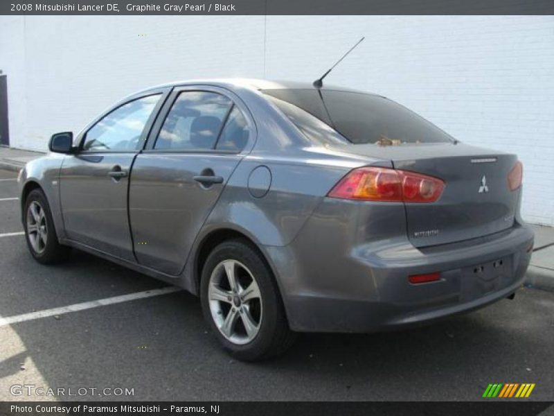 Graphite Gray Pearl / Black 2008 Mitsubishi Lancer DE