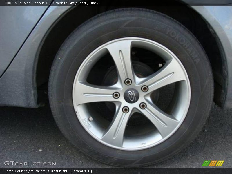 Graphite Gray Pearl / Black 2008 Mitsubishi Lancer DE