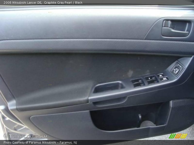 Graphite Gray Pearl / Black 2008 Mitsubishi Lancer DE