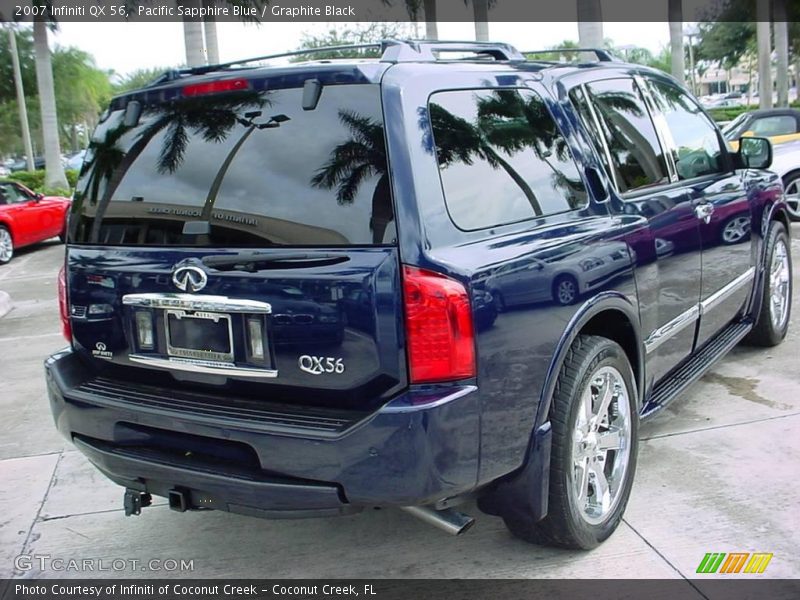 Pacific Sapphire Blue / Graphite Black 2007 Infiniti QX 56