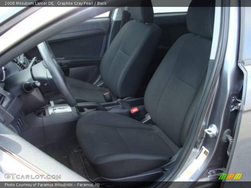Graphite Gray Pearl / Black 2008 Mitsubishi Lancer DE