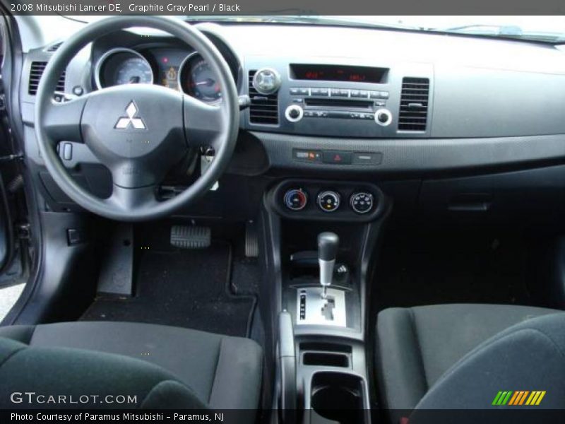 Graphite Gray Pearl / Black 2008 Mitsubishi Lancer DE