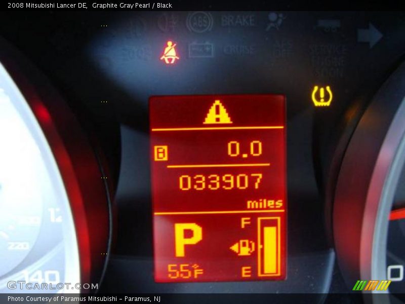 Graphite Gray Pearl / Black 2008 Mitsubishi Lancer DE