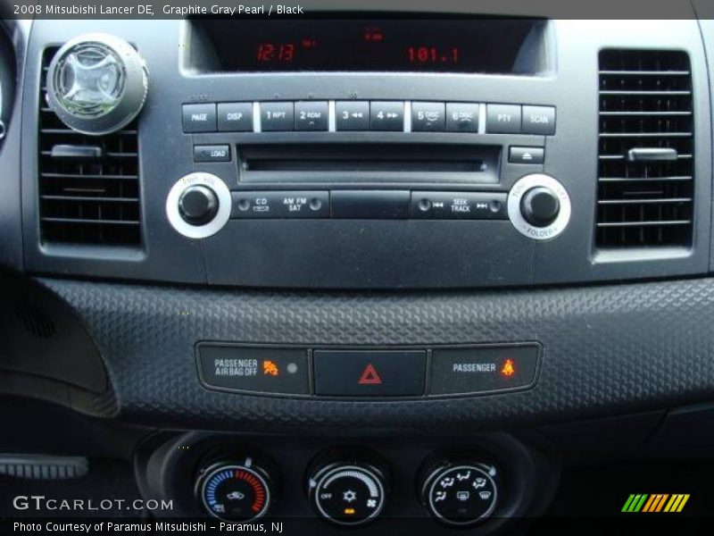 Graphite Gray Pearl / Black 2008 Mitsubishi Lancer DE