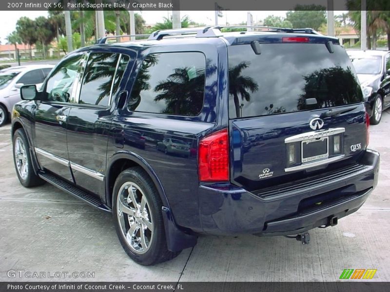 Pacific Sapphire Blue / Graphite Black 2007 Infiniti QX 56