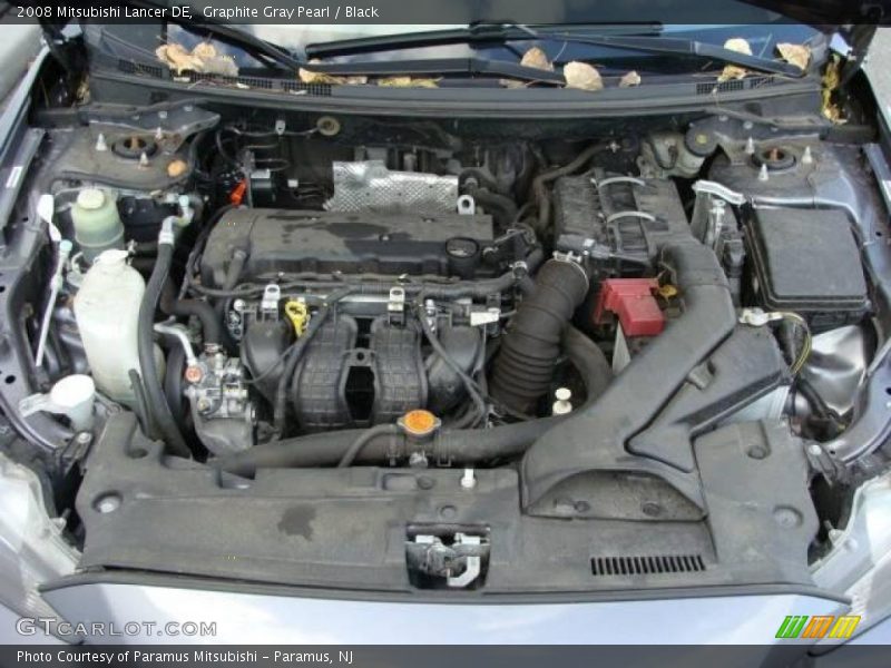 Graphite Gray Pearl / Black 2008 Mitsubishi Lancer DE