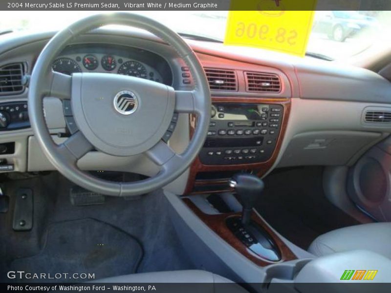 Vibrant White / Medium Graphite 2004 Mercury Sable LS Premium Sedan