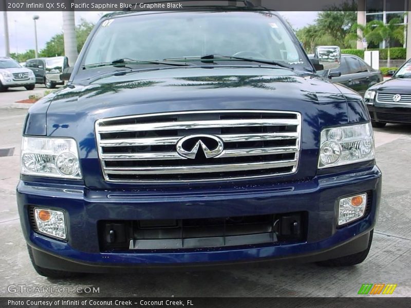 Pacific Sapphire Blue / Graphite Black 2007 Infiniti QX 56