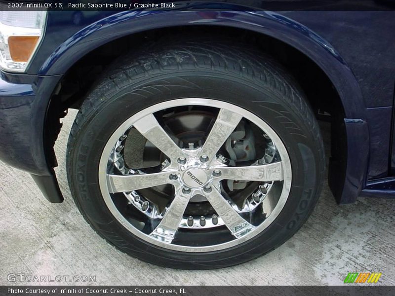 Pacific Sapphire Blue / Graphite Black 2007 Infiniti QX 56