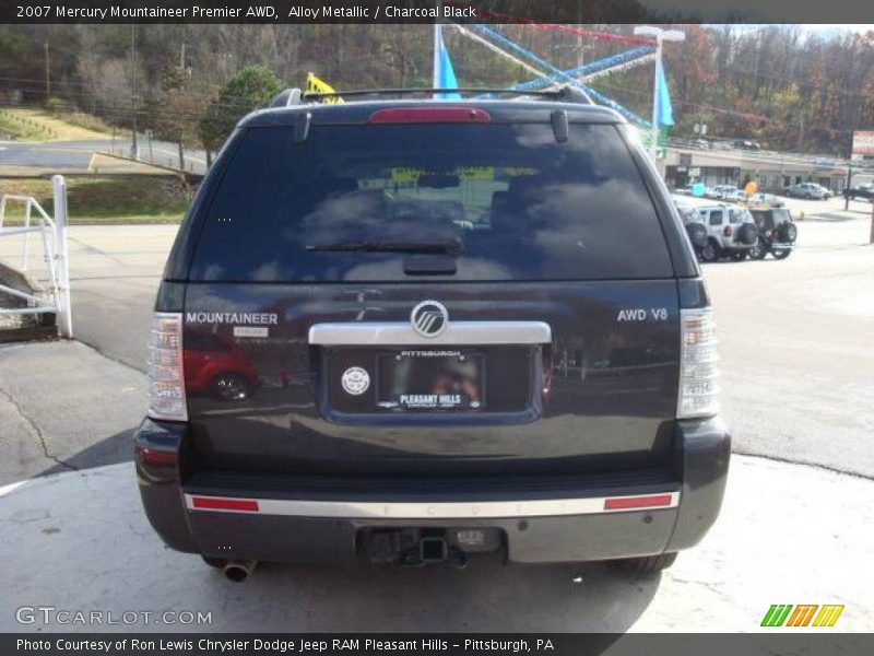 Alloy Metallic / Charcoal Black 2007 Mercury Mountaineer Premier AWD