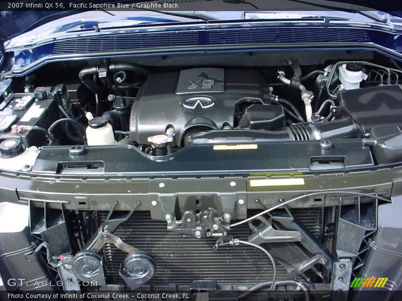 Pacific Sapphire Blue / Graphite Black 2007 Infiniti QX 56
