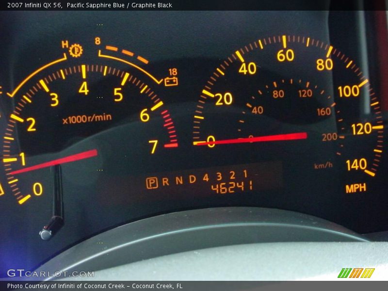 Pacific Sapphire Blue / Graphite Black 2007 Infiniti QX 56